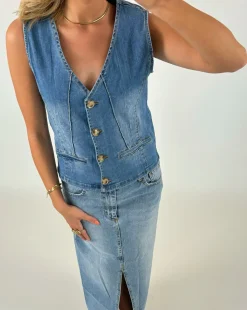 FRIDA vest, denim
