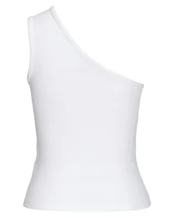 FUNDA one shoulder top, hvid