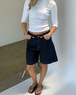 GEORGINA jorts, mørkeblå