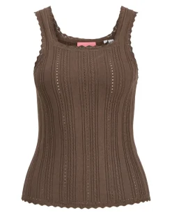 GIANNA top, brun