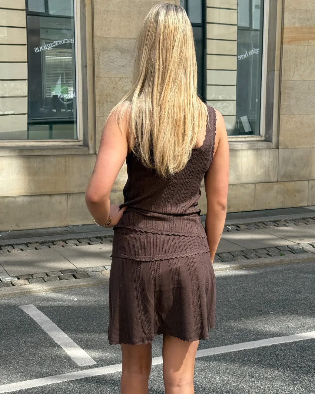 GIANNA top, brun