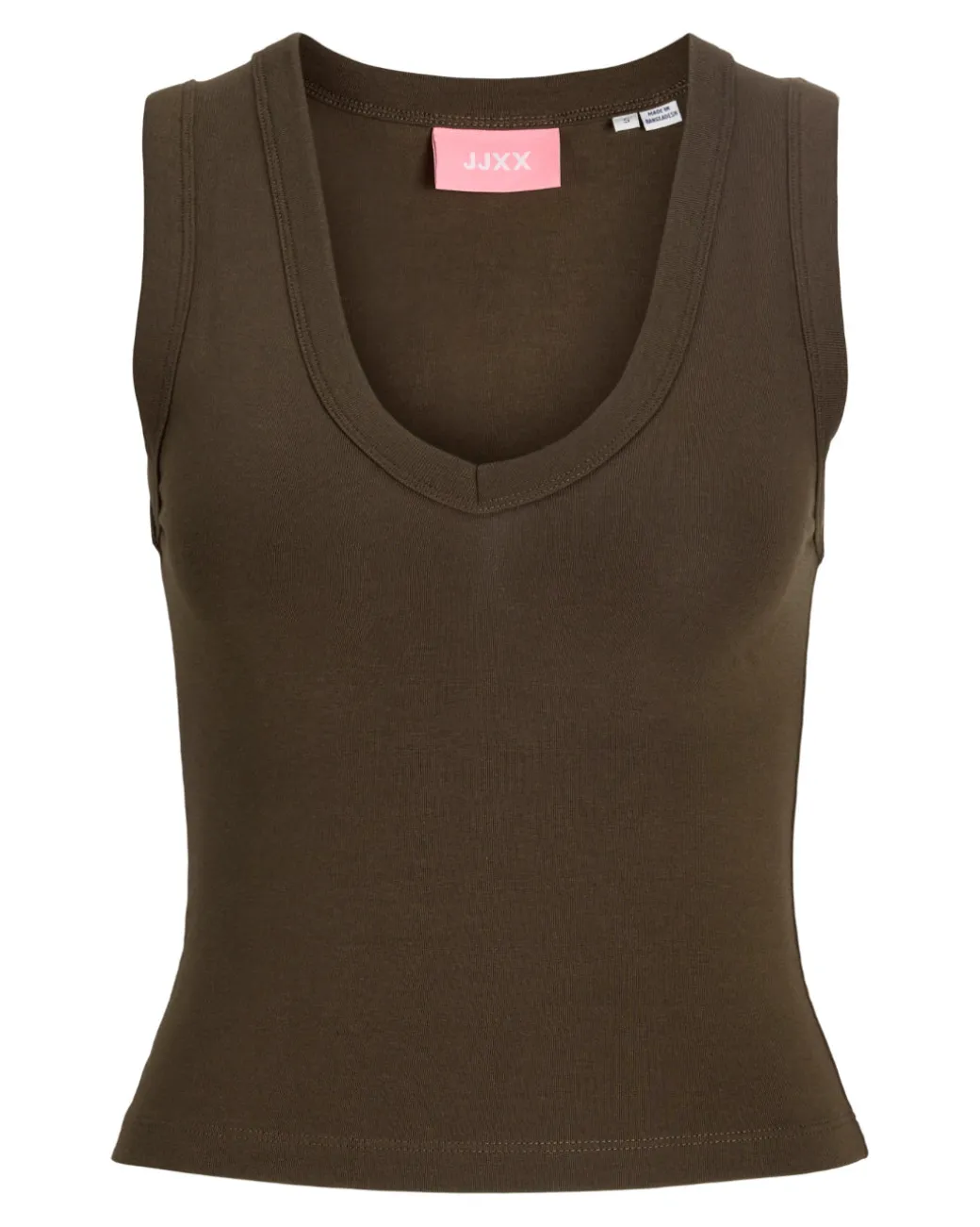 GIGI v-hals top, brun