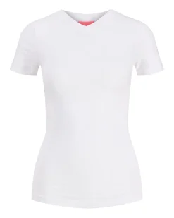 GIGI V-hals t-shirt, hvid