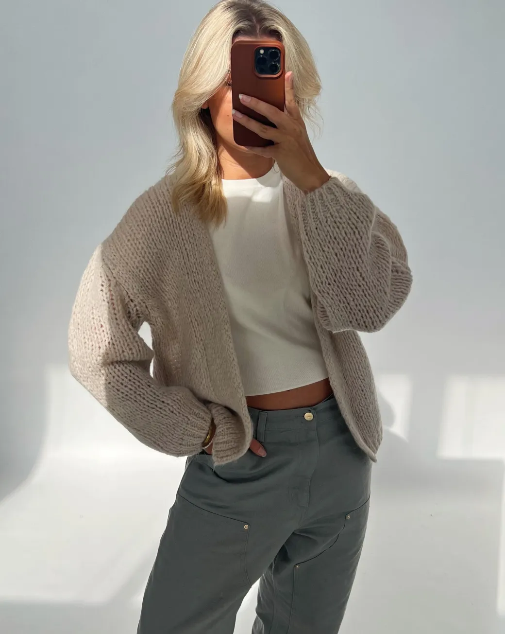 GINA cardigan, beige