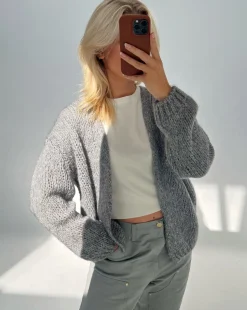 GINA cardigan, grå