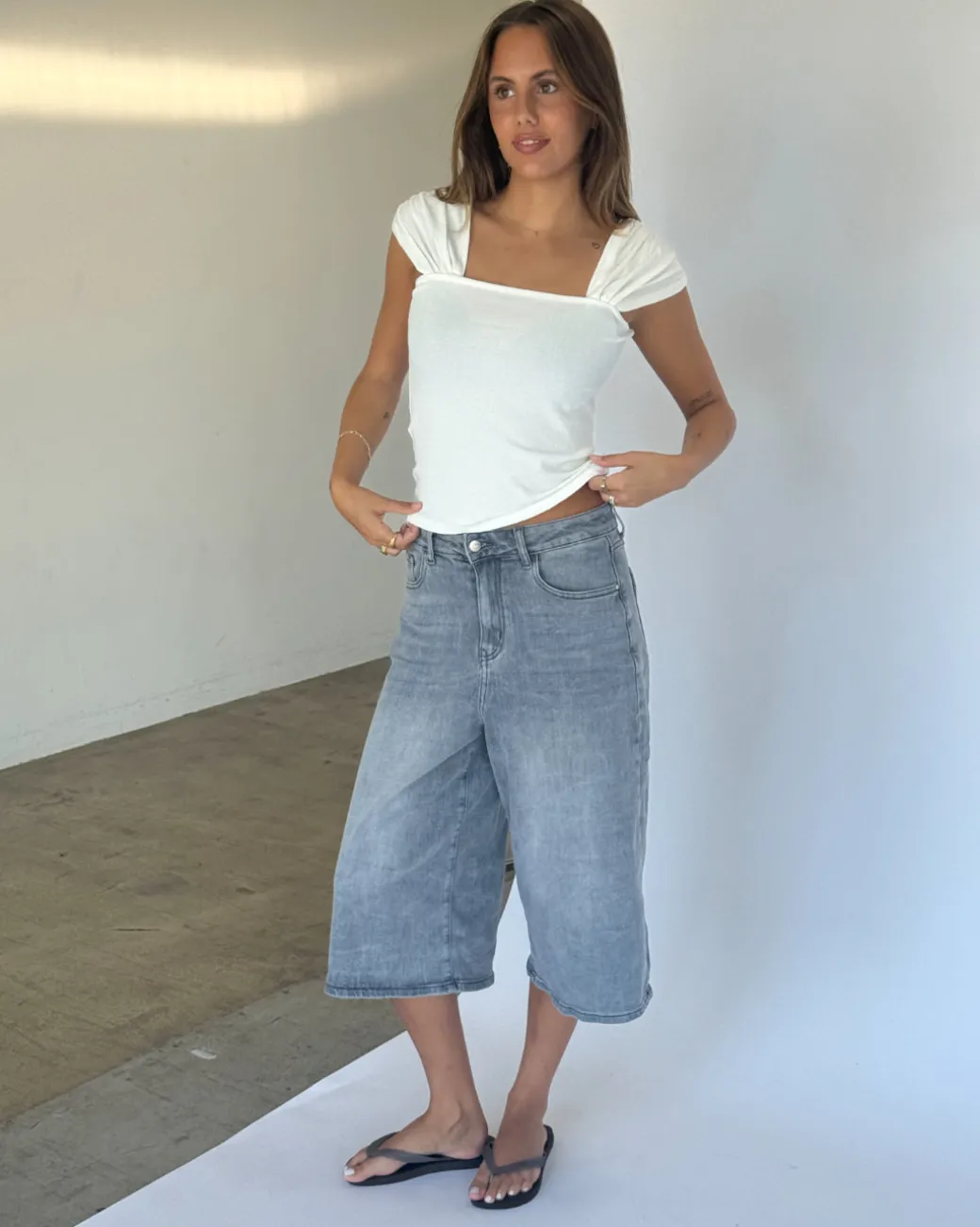 GISELLE top, hvid