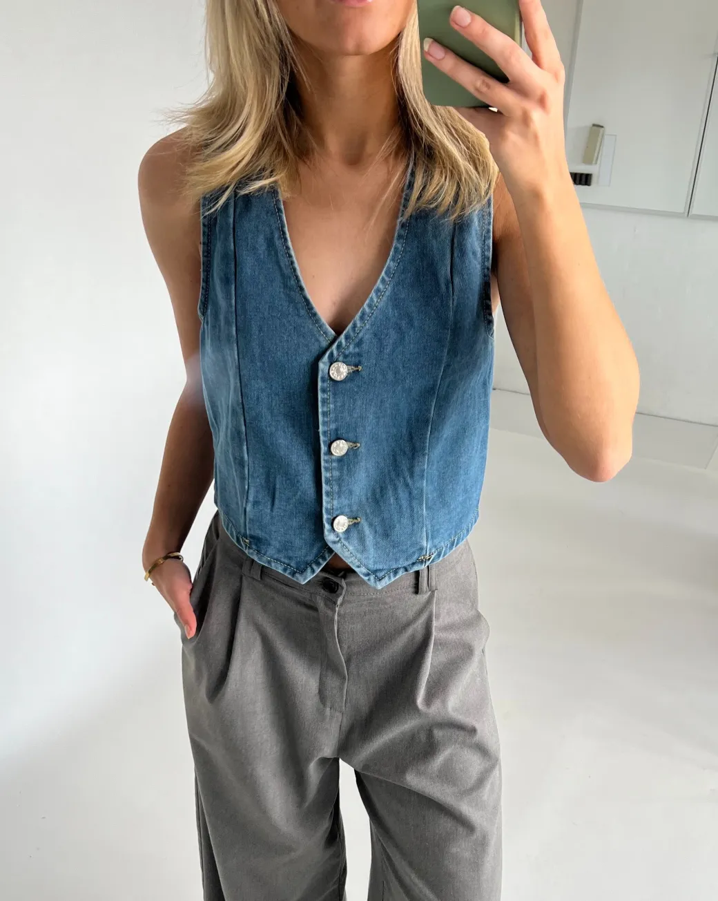 HADLEY vest, denim