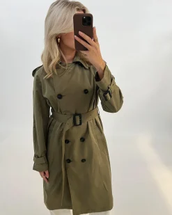HEBA trenchcoat, kaki
