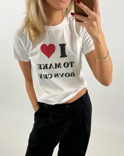 I <3 baby tee, hvid