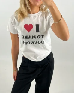 I <3 baby tee, hvid