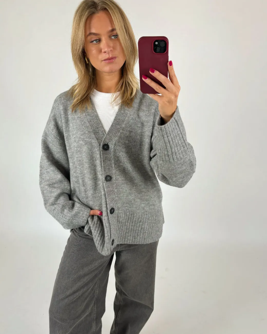 IRIS cardigan, grå