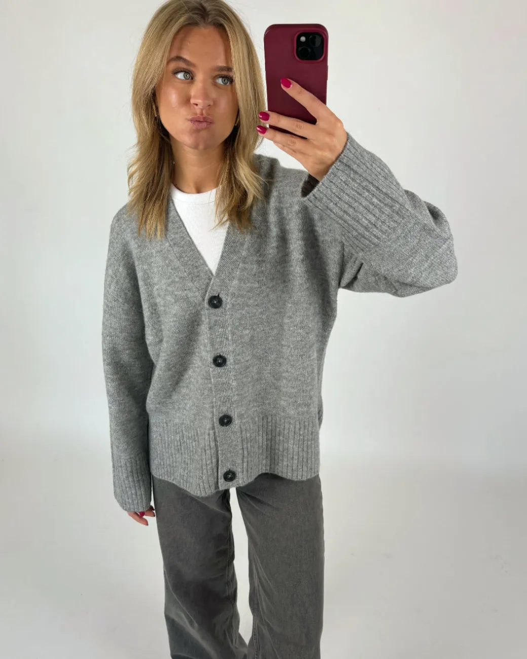 IRIS cardigan, grå