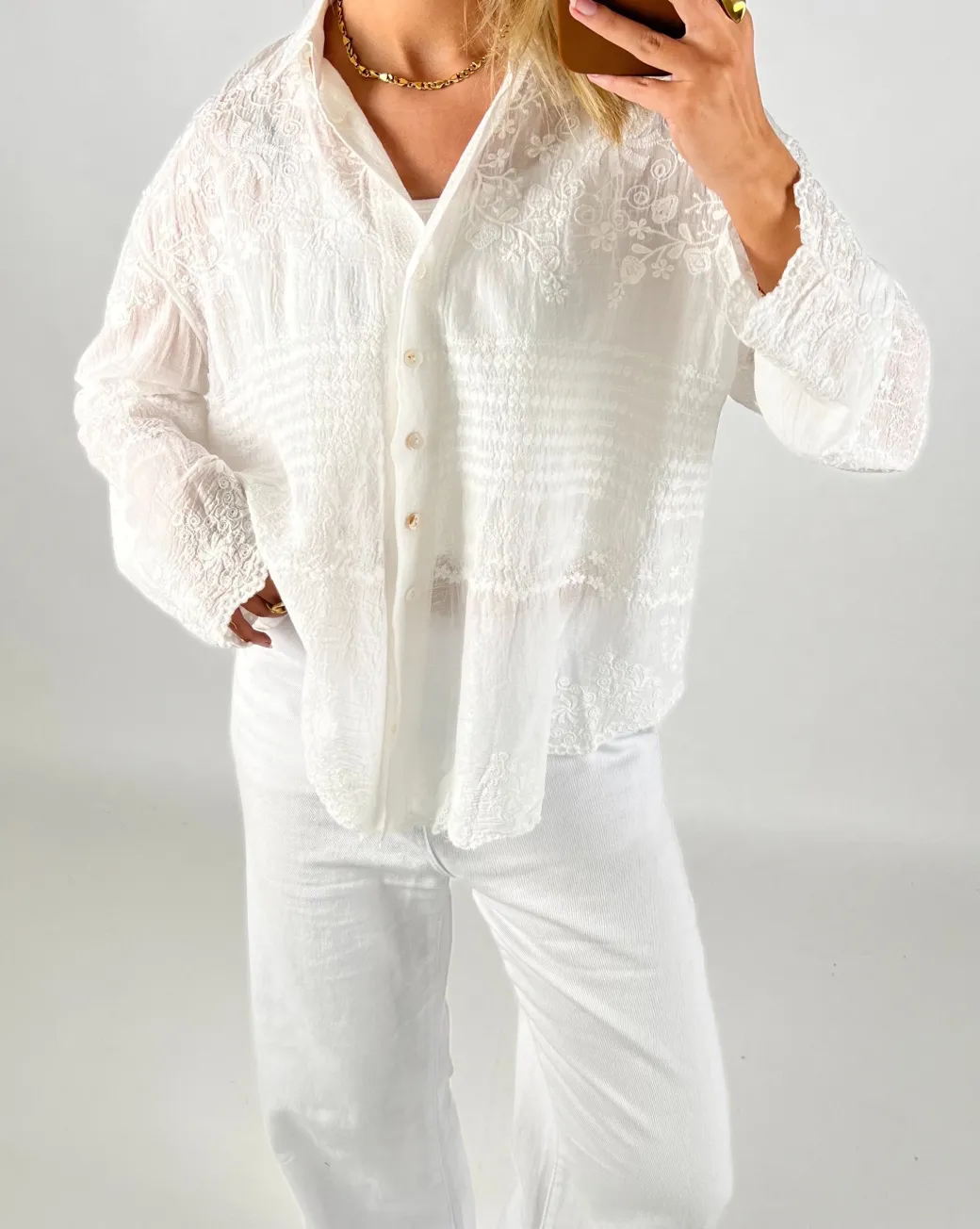 ISELIN skjorte, hvid