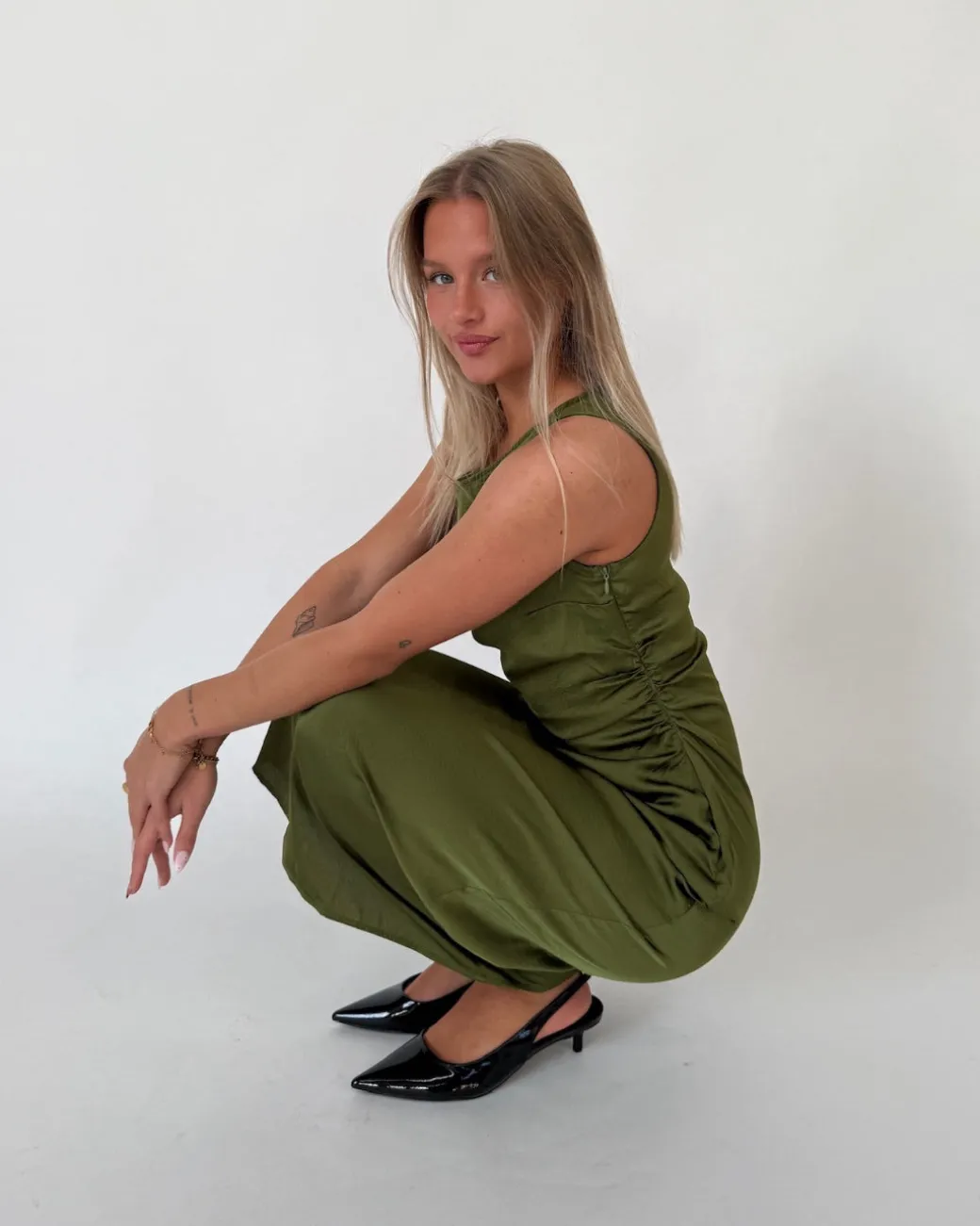 JANE kjole, grøn