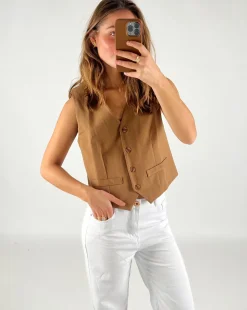 JANNI vest, brun