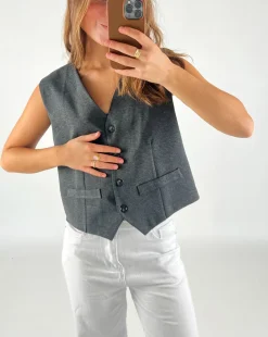 JANNI vest, grå