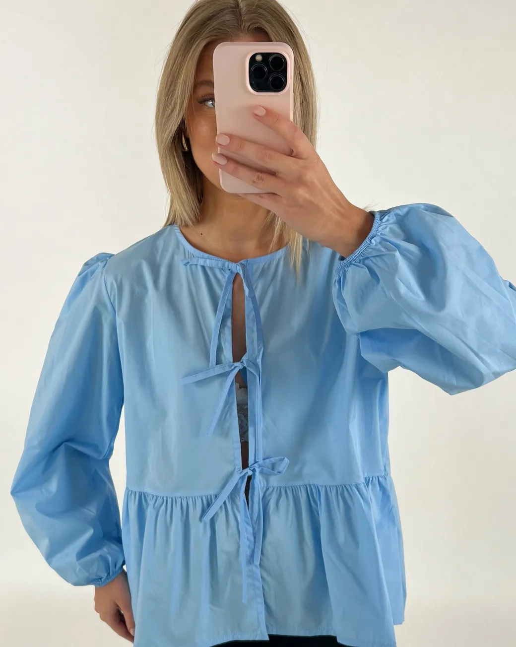JOANNA bluse, blå