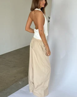 JORDAN halterneck top, hvid