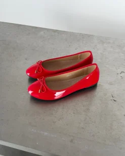 JULIETTE ballerinaer blank, rød