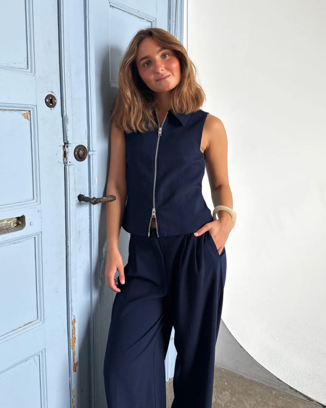 KATE top, navy