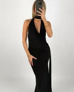 KATYA maxi kjole, sort