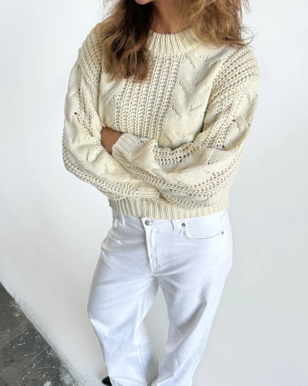 KELLY strik, creme