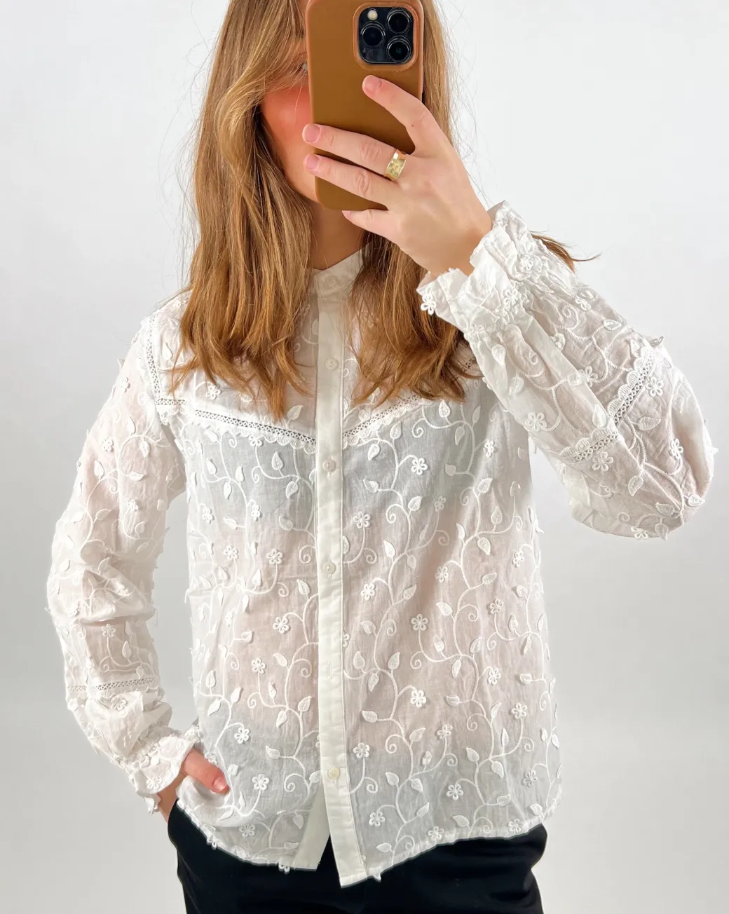 KIRSTIN bluse, hvid