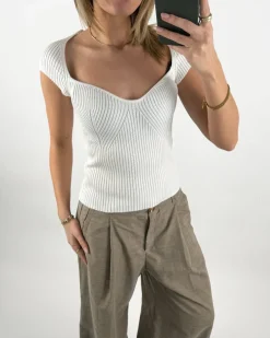 LAINEY top, hvid