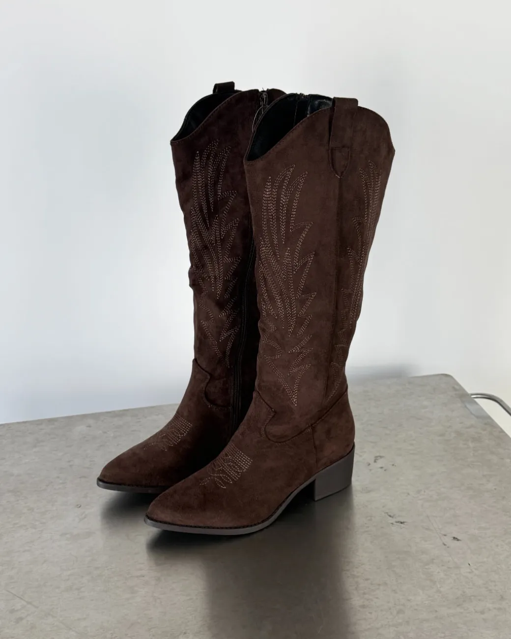 LANA suede støvler, brun