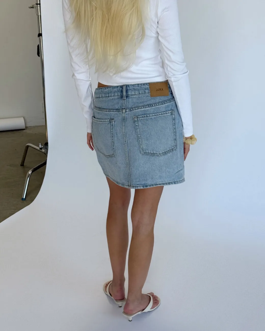 LAURA nederdel denim, blå