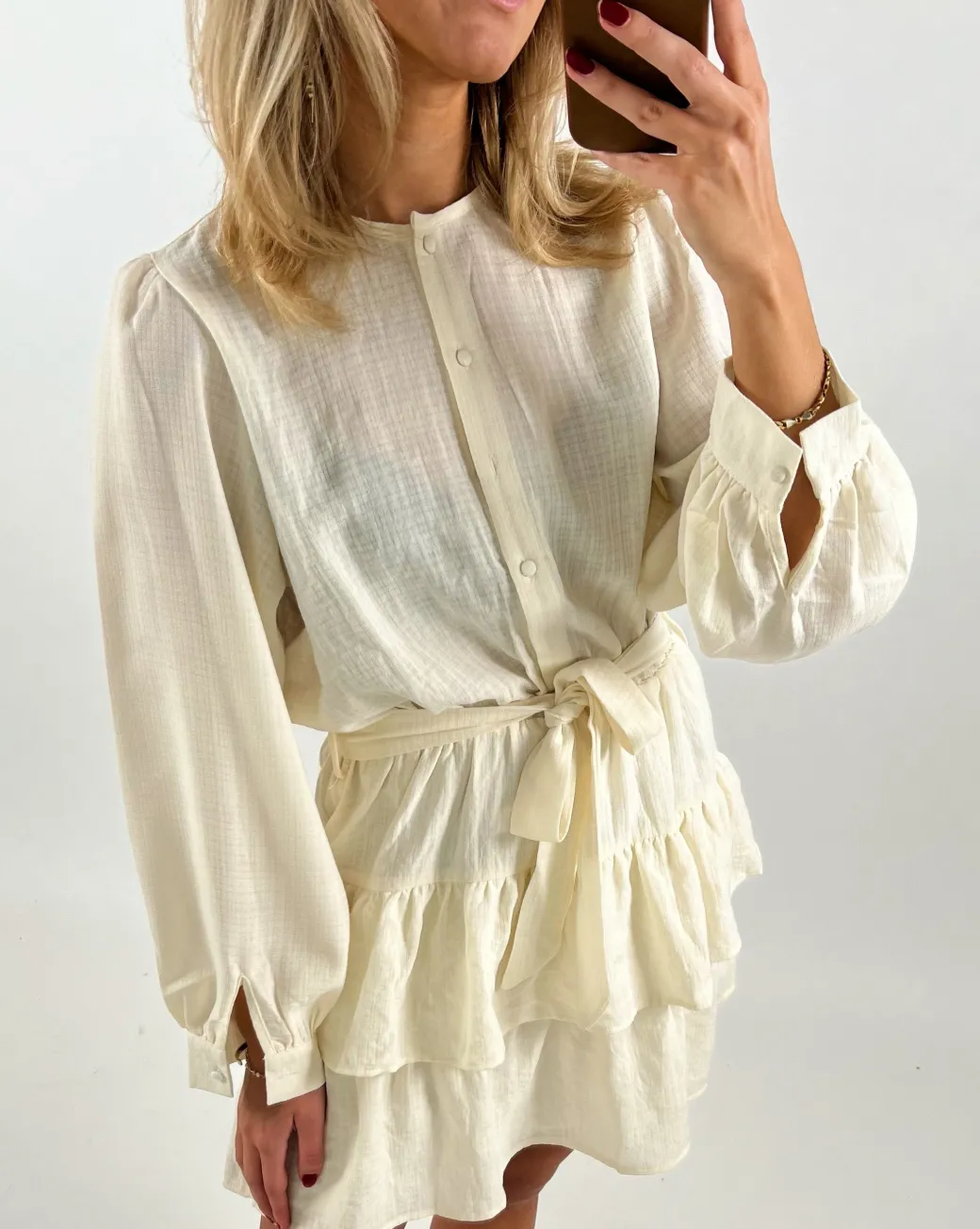 LELIA kjole, creme