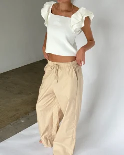 LEONORA top, hvid