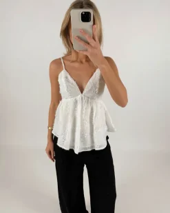 LESLIE top, hvid