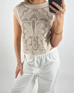 LEXI top, creme