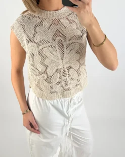 LEXI top, creme