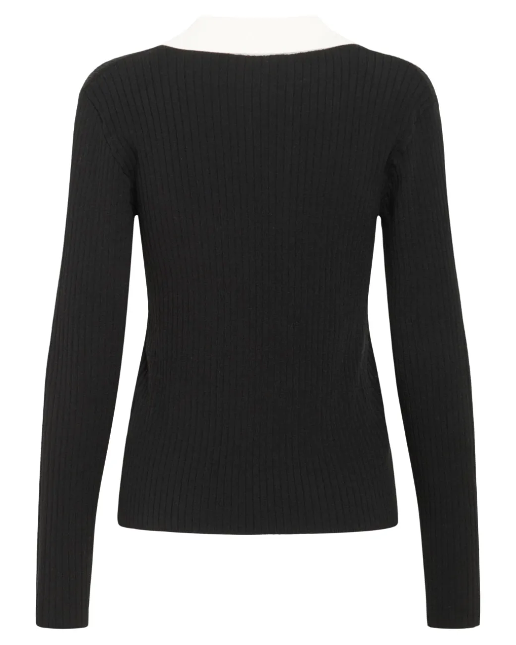 LIDYA polo bluse, sort