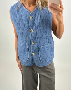 LISBETH vest, blå