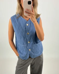 LISBETH vest, blå