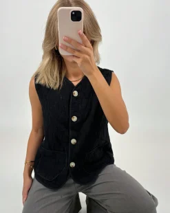 LISBETH vest, sort