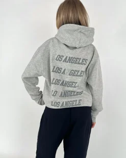 LOS ANGELES hættetrøje, grå