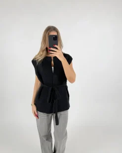 LUELLA vest, sort