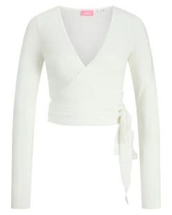 LUNA wrap bluse, hvid