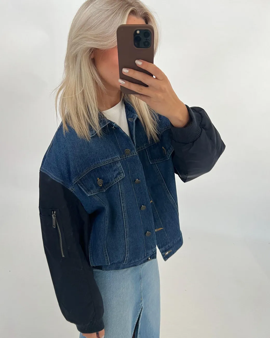 MADDIE bomberjakke, denim