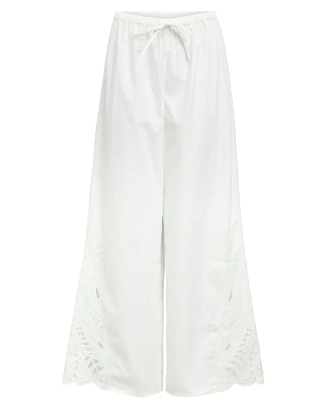 MADIA wide leg bukser, hvid
