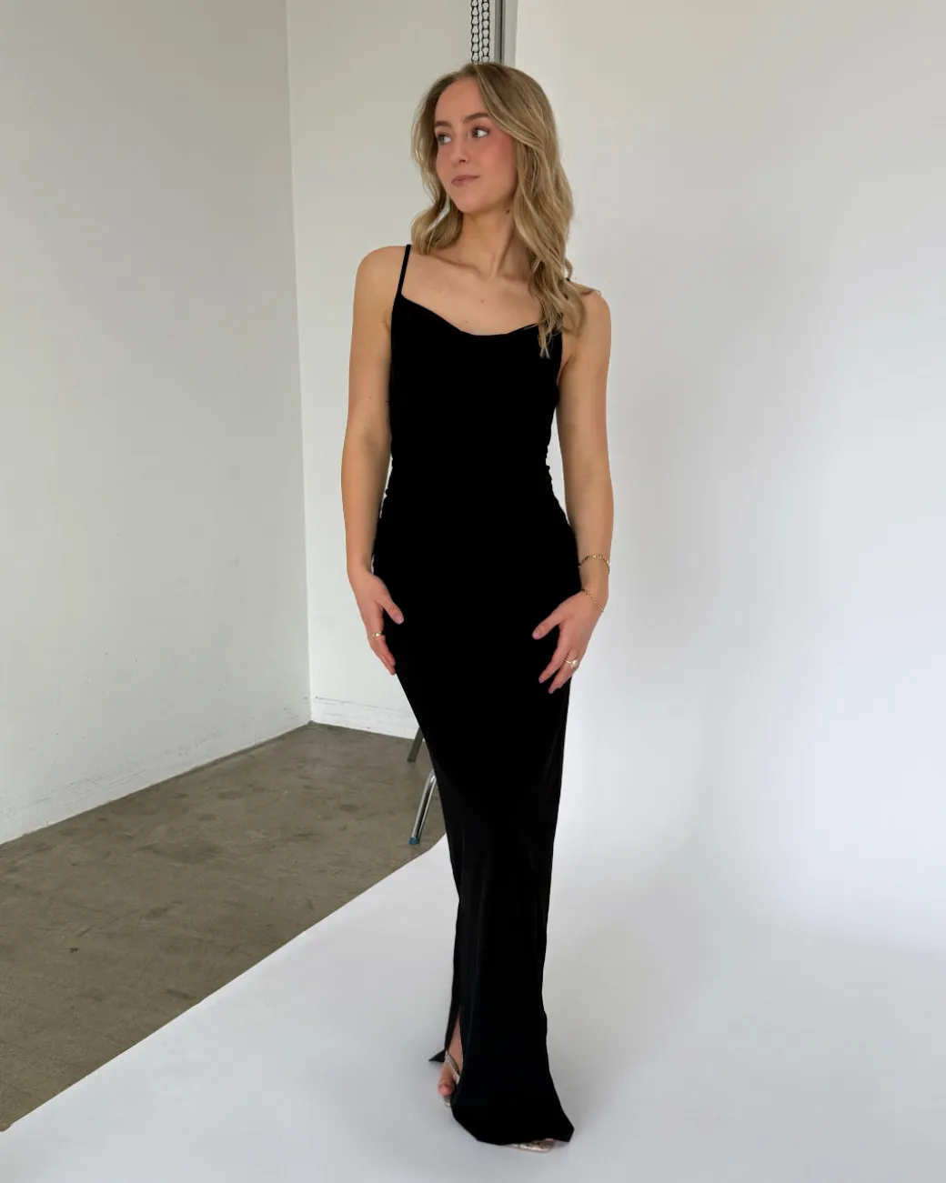 MAJA maxi kjole, sort