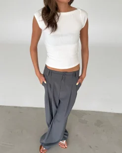 MALIA boatneck t-shirt, hvid