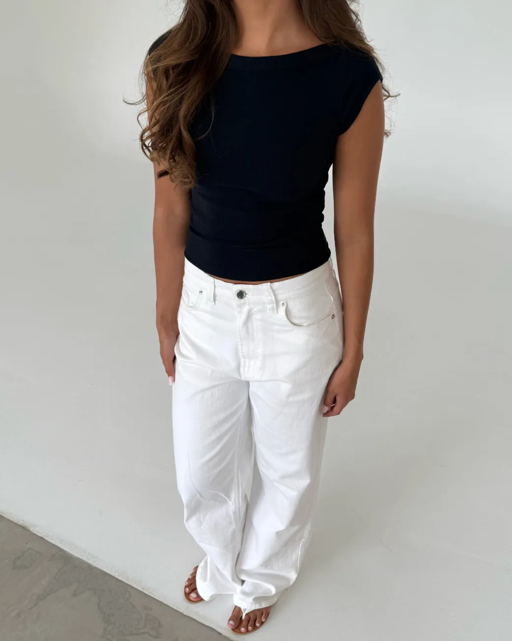 MALIA boatneck t-shirt, navy