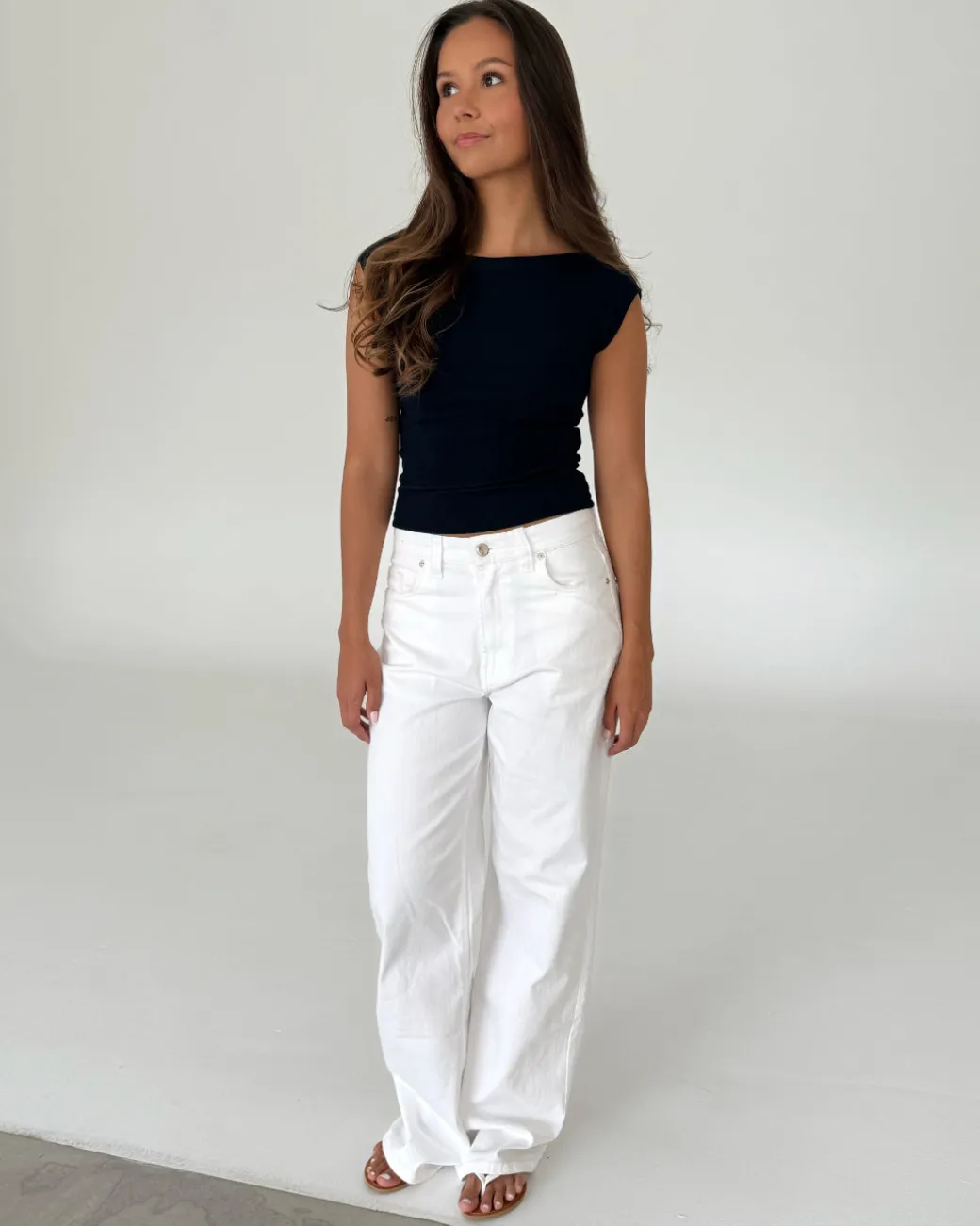 MALIA boatneck t-shirt, navy