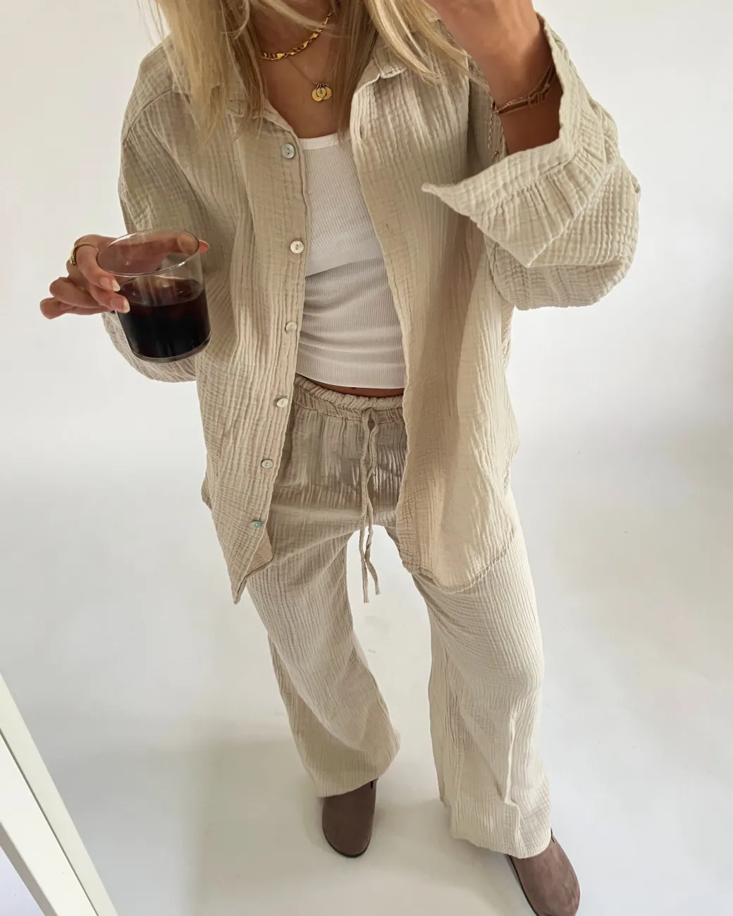 MARILYN sæt, beige
