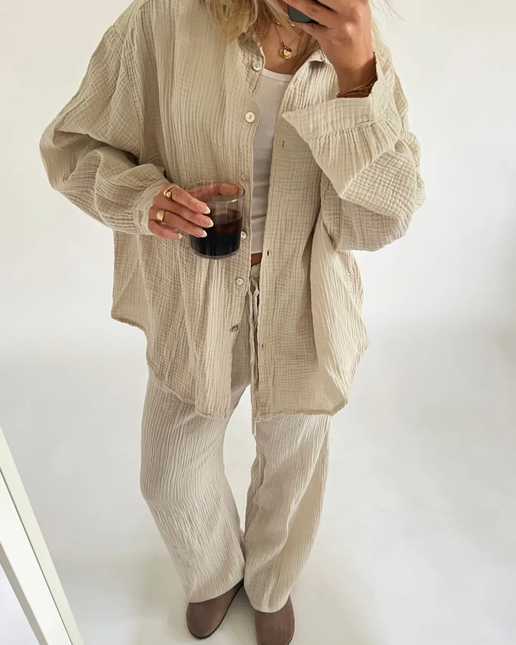 MARILYN sæt, beige